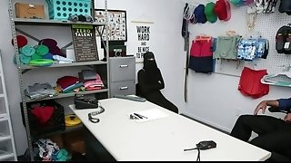 Muslim Shoplifter (delilah Day) Caught Piling Expensive Merch Under Her Hijab