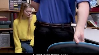 Hot Smallish Blonde Youthful Shoplifter With Gigantic Tits Nadya Nabakova Humped By Mall Cop For No Jail